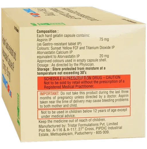 tonact asp 20/75 capsule 10's